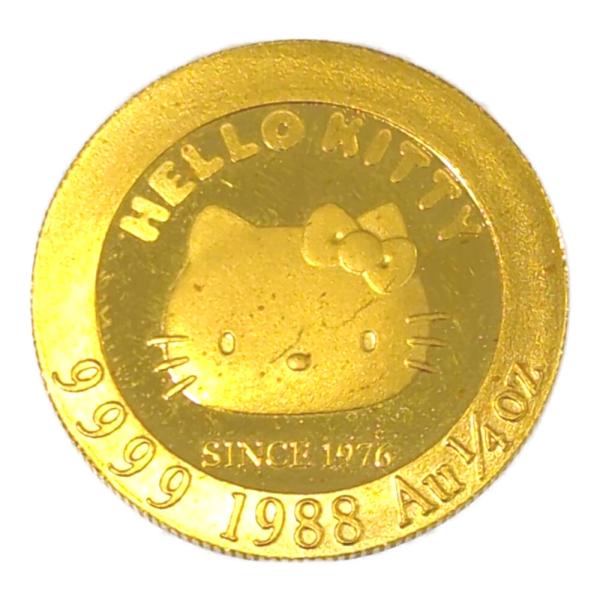 SANRIO サンリオ ハローキティ タイニーチャム 金貨幣・メダル/K24コイン-7.8g/ゴール...