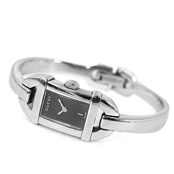 グッチ バンブー・クォーツ時計/SS/stainless steal-35.7g/6800L/シルバ...