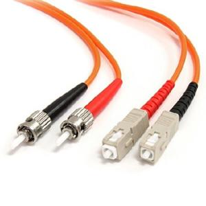送料無料StarTech.com 3m Fiber Optic Cable - Multimode Duplex 62.5/125 - LSZH - ST/SC - OM1 - ST to SC Fiber Patch Cable (FIBSTSC3)並行輸入｜rgt-on-line