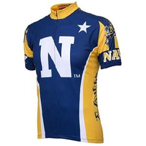 送料無料Adrenaline Promotions Navy Midshipmen Cycling Jersey,XX-Large, Navy Blue/ Yellow並行輸入｜rgt-on-line