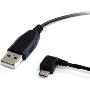 送料無料StarTech.com micro USB変換ケーブル 30cm マイクロUSB左向きL型ケーブル USB-A(オス) - USB micro-B(オス) USB2.0対応 UUSBHAUB1LA並行輸入｜rgt-on-line