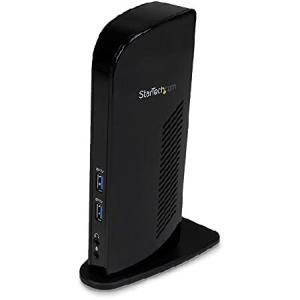 送料無料StarTech.com ドッキングステーション／USB 3.0接続／デュアルモニター／HDMI ＆ DVIまたはVGA／6x USB-Aハブ／ギガビットイーサネット／オーデ並行輸入｜rgt-on-line