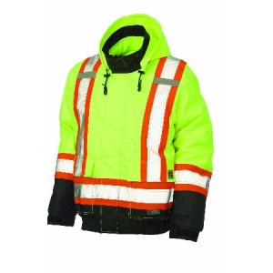 送料無料Work King Men's 3-in-1 Hi-Vis Jacket, Safety Yellow, Large並行輸入｜rgt-on-line