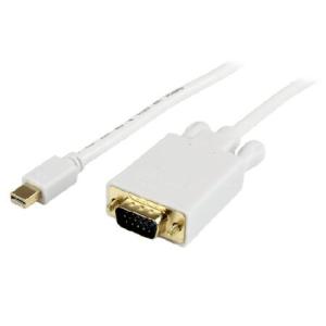 送料無料StarTech.com Mini DisplayPort - VGA変換アダプタ 91cm ミニディスプレイポート(オス) - VGA(オス) 1920x1200 ホワイト MDP2VGAMM3W並行輸入｜rgt-on-line