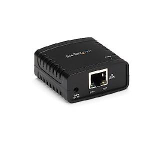 送料無料StarTech 10 / 100Mbpsイーサネット、USB 2.0ネットワークプリントサーバに - 窓10 - LPR - LAN USBプリントサーバアダプタ（pm1115u2） 黒並行輸入
