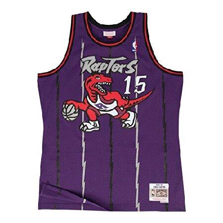 送料無料Mitchell ＆ Ness ヴィンス・カーター・トロント・ラプターズ パープル スローバ...