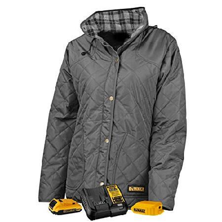 送料無料DEWALT womens Heated Women s Flannel Lined Qui...