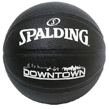 送料無料SPALDING(スポルディング) バスケットボール ダウンタウン PU コンポジット ブラ...