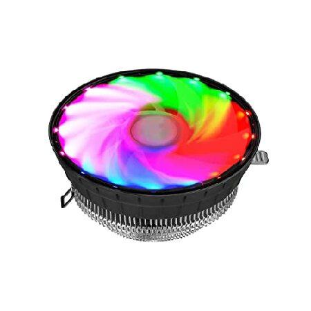 送料無料CPUクーラーファン ヒートシンク RGB LED Intel LGA1156/1155/1...