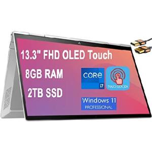 送料無料HP Envy x360 13 2-in-1 Laptop 13.3" FHD OLED Touchscreen (400 nits) 11th Gen Intel 4-Core i7-1195G7 8GB RAM 2TB SSD Iris Xe Graphics B並行輸入｜rgt-on-line