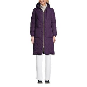 送料無料Lands' End Womens Quilted ThermoPlume Insulated Coat Blackberry Regular X-Small並行輸入｜rgt-on-line