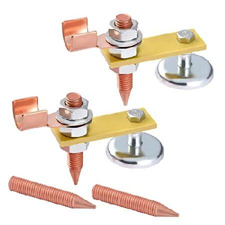 送料無料2 Pack Magnetic Welding Support Ground Clamp T...