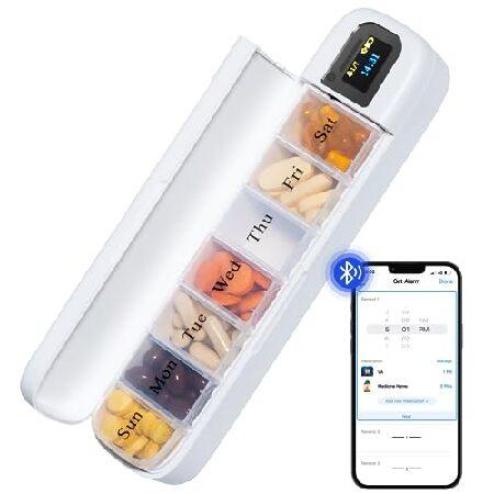 送料無料Zoksi Bluetooth Electronic Pill Dispenser with...