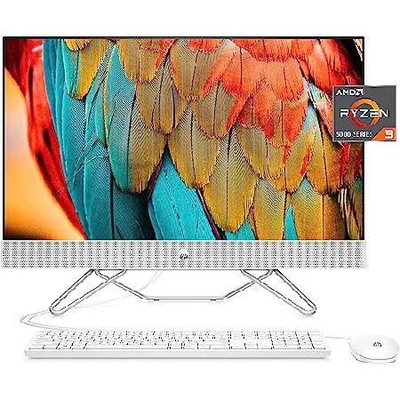 送料無料HP 2023 Newest 27-inch FHD IPS All-in-One Desk...