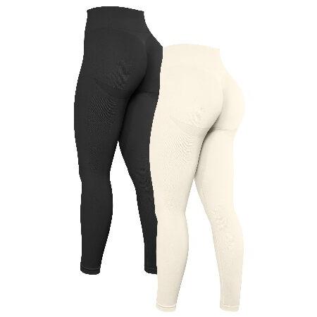 送料無料OQQ Women&apos;s 2 Piece High Waist Yoga Legging Bu...