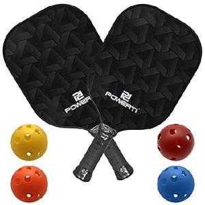 送料無料Pickleball Paddle and Ball Set Carbon Fiber Surface Pickle Ball Racket 2 Paddles with 4 Balls NTBL並行輸入｜rgt-on-line
