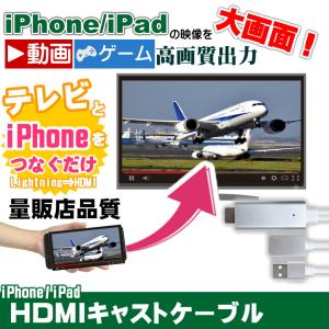 HDMIキャストケーブル iPhone iPadの映像をテレビに映すケーブル