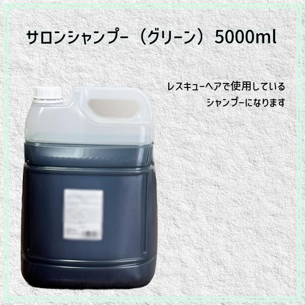 サロンシャンプー（グリーン） 5000ml　詰め替え　大容量