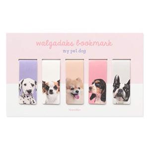 Monolikeマグネット式 しおり My Pet Dog 5個セットマグネットブックマーク