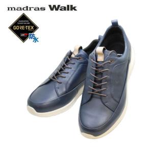 マドラスウォーク ゴアテックス MW7600 ネービー ウォーキングシューズ メンズ｜rhythm-shoes