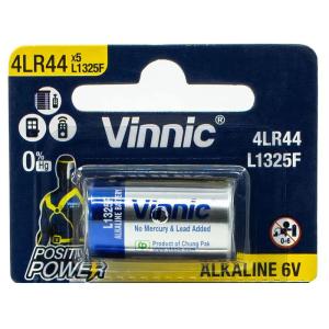 Vinnic 4LR44 6V アルカリ 乾電池 1個入り 水銀0％ ブリスターパッケージ
