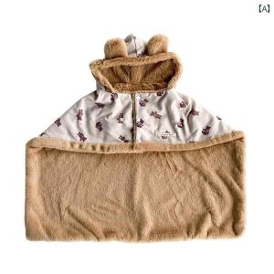 ペット 服 マント ドッグウェア 秋冬 かわいい 毛布 ポンチョ 暖かい ブランケット ショール 小型犬｜ribaraifustore