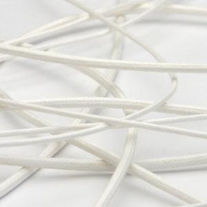 コード ひも 紐 手芸 ワックスコード コットン 丸紐 約2.2mm ホワイト 9.14M巻 アクセサリー FUJIYAMA RIBBON