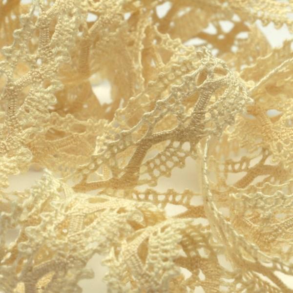 SIC オーガニックコットントーションレース 約13mm キナリ 1メートル 服飾 手芸 SHIND...