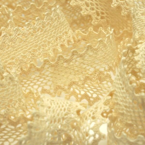 SIC オーガニックコットントーションレース 約13mm キナリ 1メートル 服飾 手芸 SHIND...