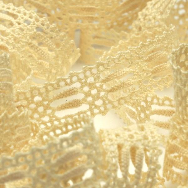 SIC オーガニックコットントーションレース 約12mm キナリ 1メートル 服飾 手芸 SHIND...