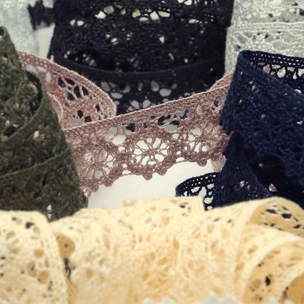 SIC トーションレース 約11mm 30メートル巻 服飾 手芸 SHINDO