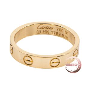 CARTIER カルティエ Love wedding band Love ウェディング リング B40850 リング・指輪 ミニラブリング ペアリング マリッジリング 11号｜ribero