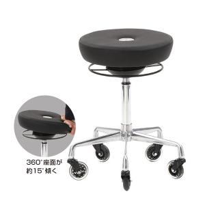送料無料 セブンビューティー スツール キャスター付 丸椅子 高さ55-68cm 理美容 美容室 サロン エステ チェア ネイル レザー スタイリッシュ シェイクスツール