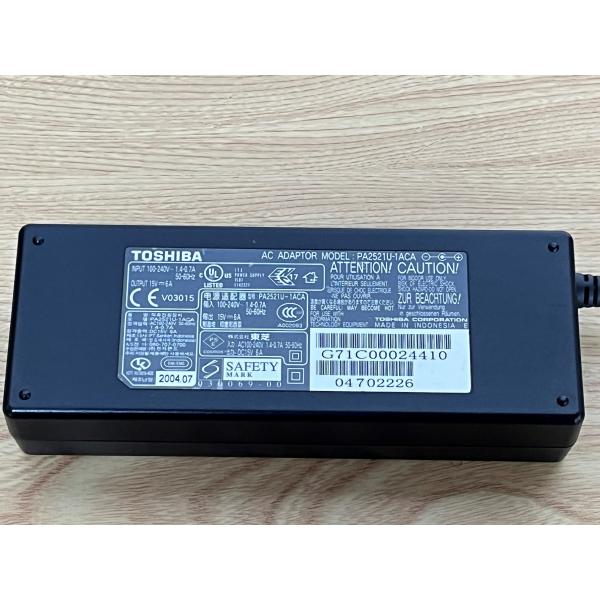 東芝 TOSHIBA 純正 ACアダプター15v 6.00a PA2521U-1ACA  中古