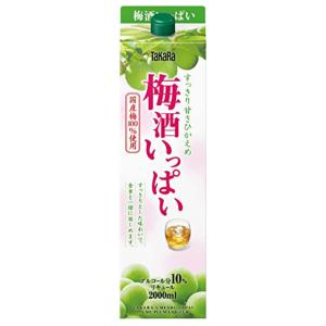 送無 セット6 宝酒造 梅酒いっぱい 10度 2000ml×6本 2L TAKARA パック 大容量 送料無料｜ricaoh