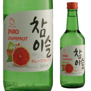 チャミスル グレープフルーツ 13度 360ml 真露 箱なし JINRO 韓国 フレーバード焼酎｜ricaoh