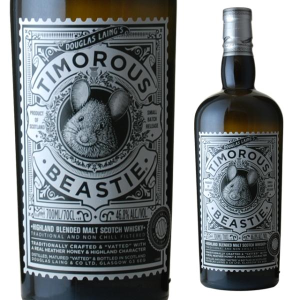 円筒 ティモラス ビースティ 46.8度 700ml スコッチ ウィスキー ダグラスレイン社 ハイラ...