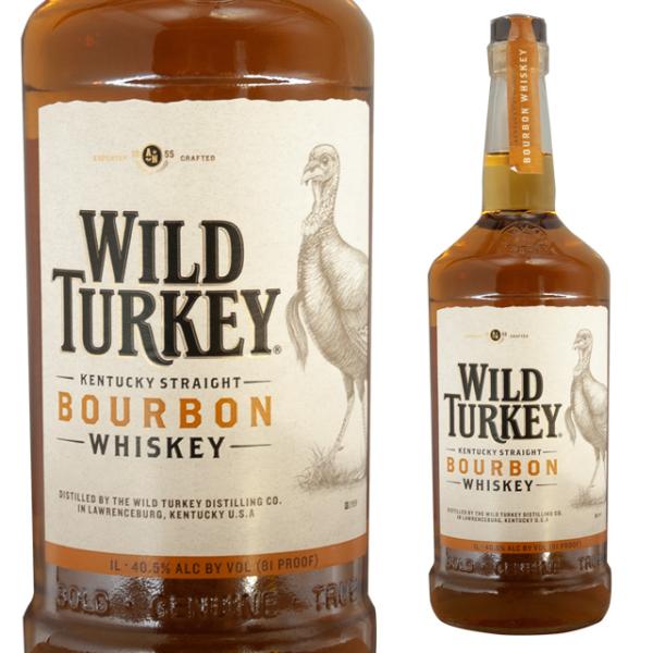 大容量 ワイルドターキー スタンダード 81プルーフ 40.5度 1000ml 箱なし バーボン ス...