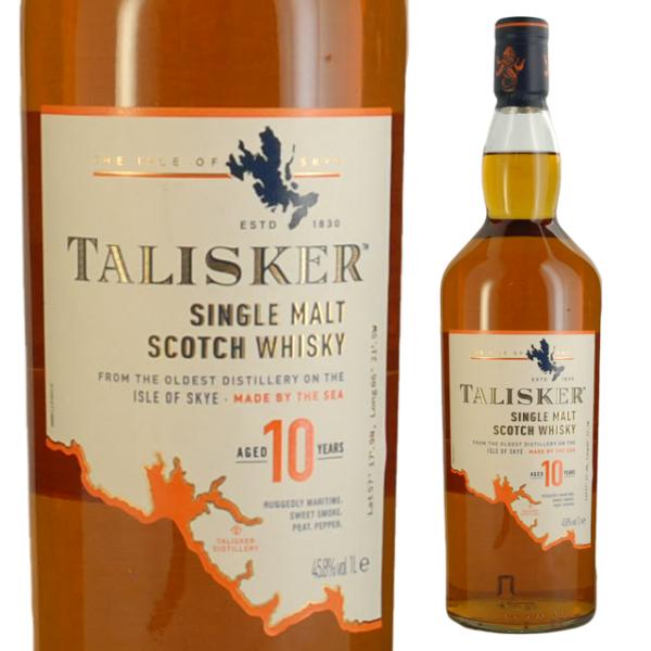 大容量 タリスカー 10年 45.8度 1000ml 箱なし モルト ウイスキー アイランズ 1L