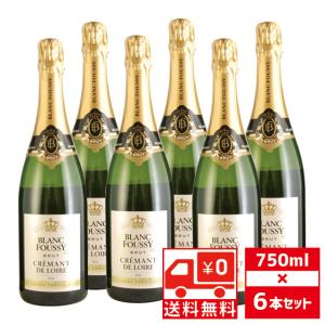 送無 セット6 ブラン フーシー ブリュット クレマン ド ロワール 2020年 キュヴェ プレスティージ 750ml×6本 送料無料｜ricaoh