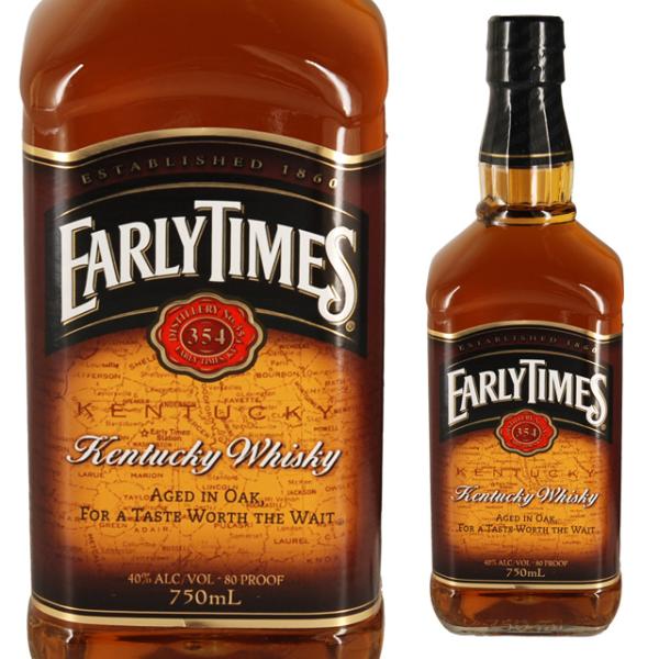 アーリータイムズ ブラウンラベル 40度 750ml 箱なし ケンタッキーウイスキー アメリカ