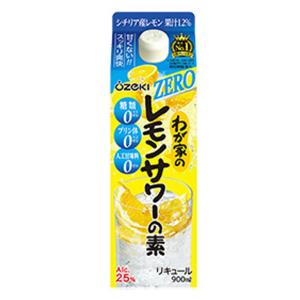 ZERO わが家のレモンサワーの素 ZERO 25度 900ml リキュール 大関 箱なし｜ricaoh