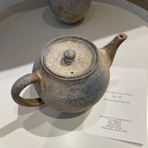 茶道具 抹茶茶碗 唐津焼 掛分け 沓形 鶴田純久作 掛け分け 沓型