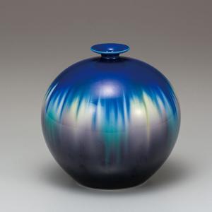 九谷焼 6号花瓶 釉彩 日本製 ギフト 陶磁器｜ricebowl