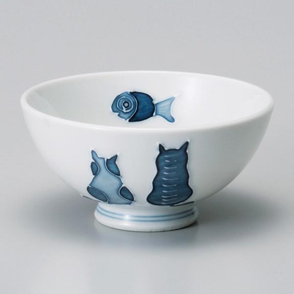 和食器 猫 ねこ ネコ キャット ご飯茶碗 飯碗 茶碗 おうち うつわ 陶器 日本製 らいすぼーる ...