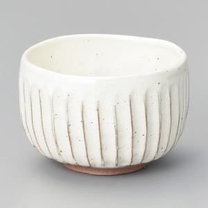 和食器 粉引ソギ目 抹茶碗  おうち 鉢 茶道 練習 うつわ