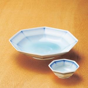 和食器 藍流し八角皿 20.3×19.5×4.7cm うつわ 陶器 おしゃれ おうち｜ricebowl