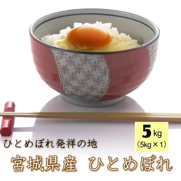 令和5年産 宮城県 登米産 ひとめぼれ 5kg  玄米5kg / 白米5kg / 無洗米5kg 要選...