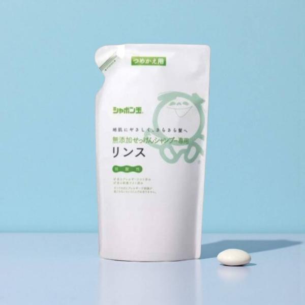 シャボン玉石けん 無添加 せっけんシャンプー専用リンス 詰替 420ml 敏感肌 赤ちゃんOK 石け...