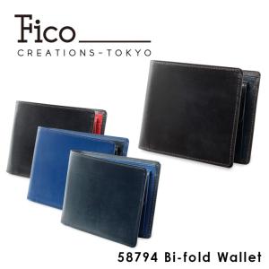 フィーコ Fico 二つ折り財布 58794 ドゥーロ  財布 メンズ レザー  1年保証｜richard